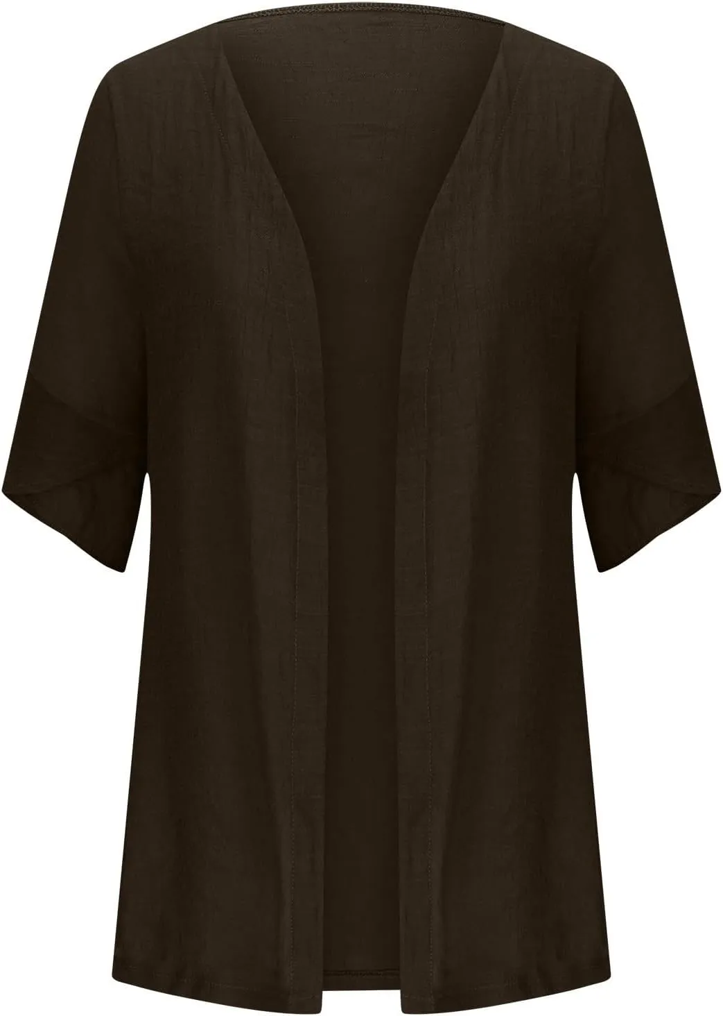 Women's 3/4 Sleeve Cardigans Lightweight Open Front Cardigan for Women Blouses for Women Dressy Casual