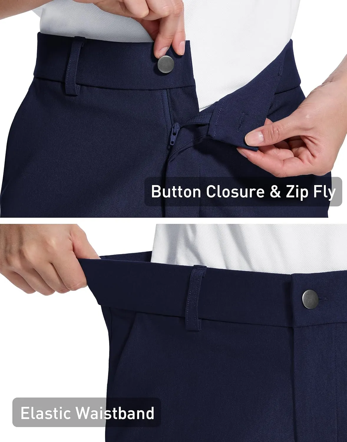 Womens 5" Golf Hiking Shorts with Pockets Quick Dry Stretchy Shorts for Women Mid Rise Dressy Work Casual Summer