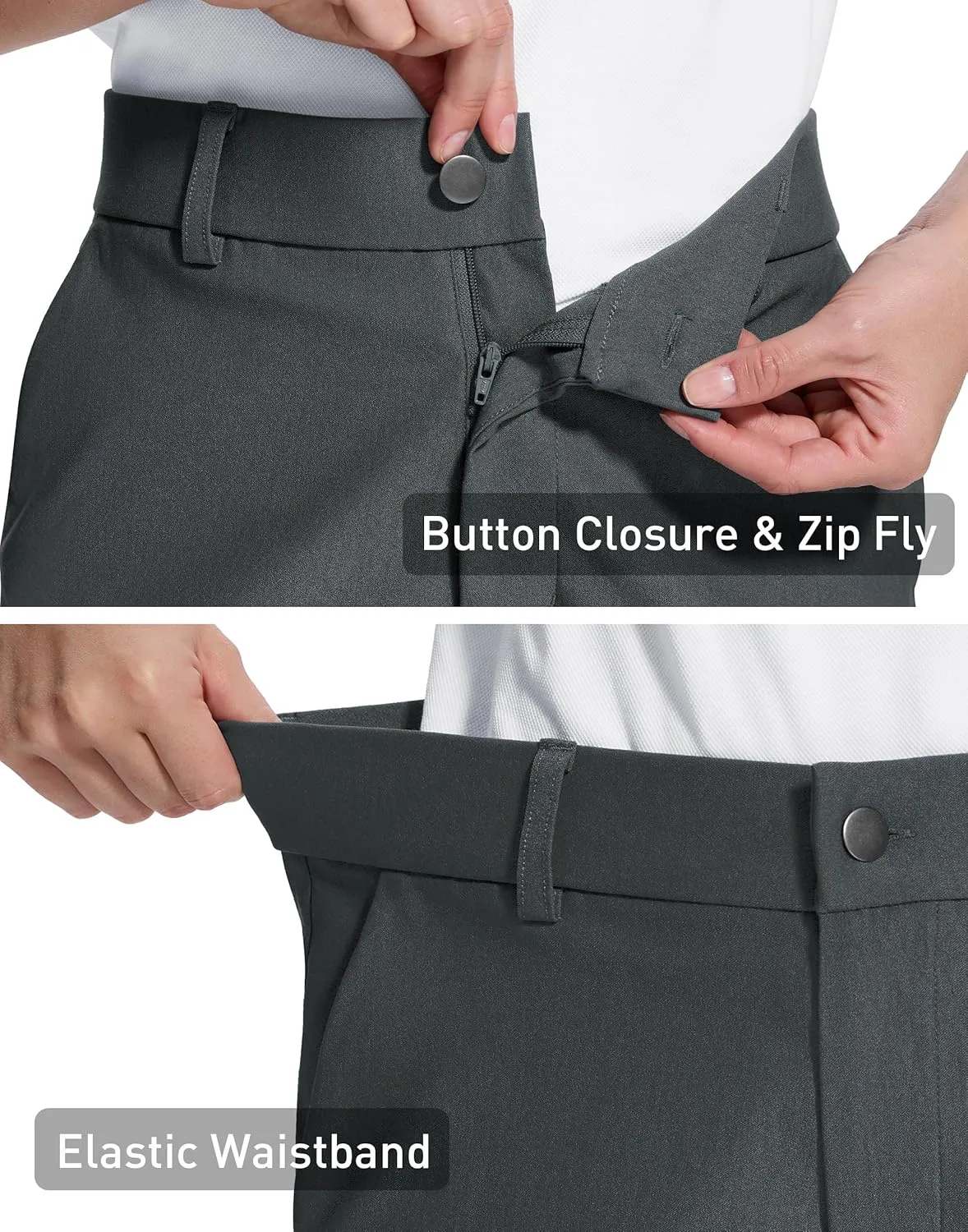 Womens 5" Golf Hiking Shorts with Pockets Quick Dry Stretchy Shorts for Women Mid Rise Dressy Work Casual Summer