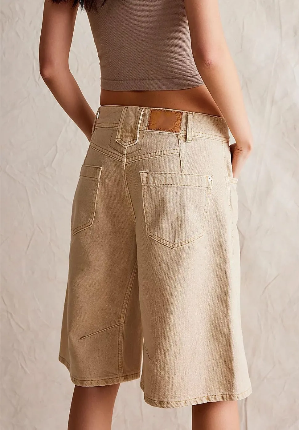 Womens Jean Shorts High Waist Straight Leg Baggy Denim Shorts Summer Casual Going Out Hot Short Pants