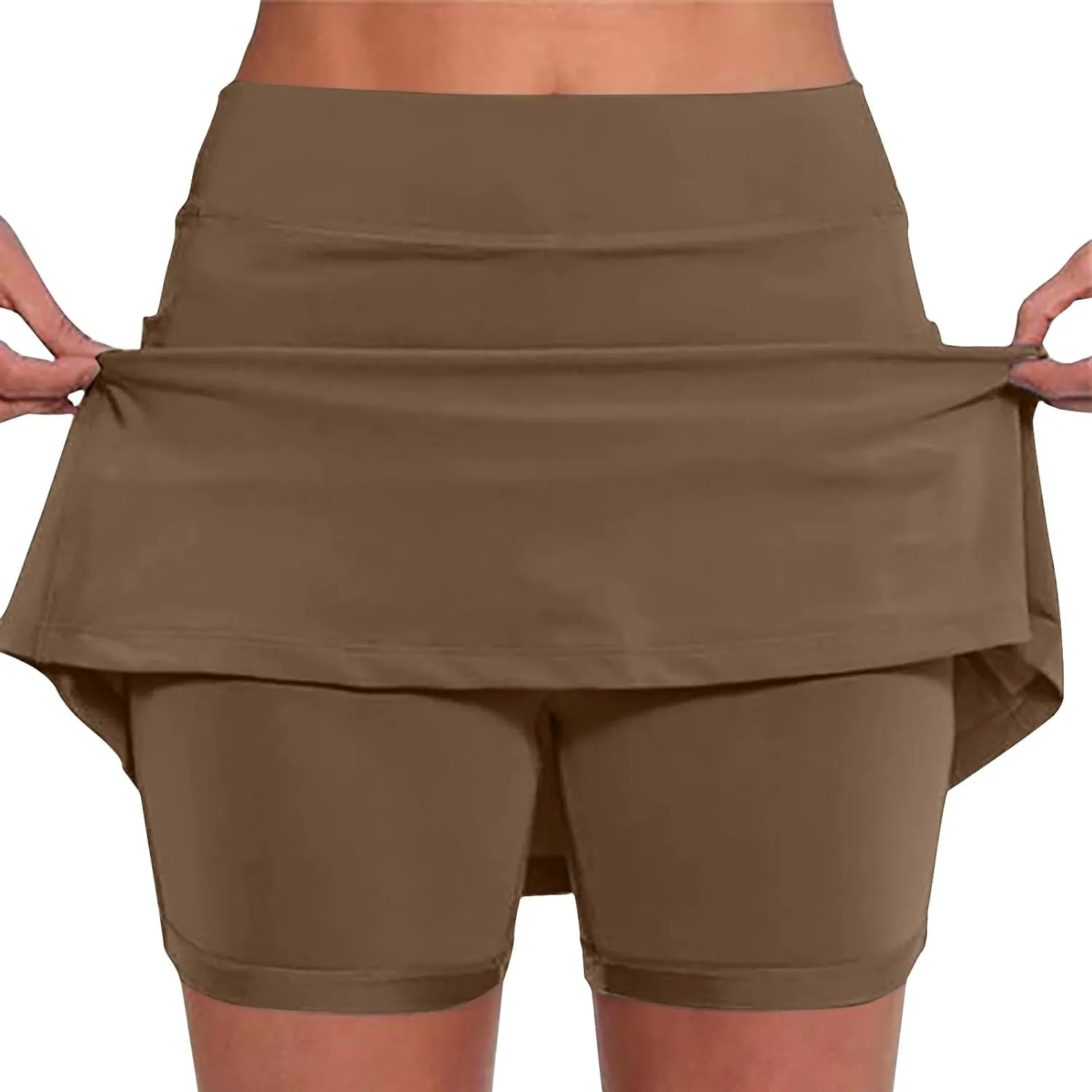 Womens Skorts with Pockets Plus Size Athletic Skorts for Women High Waist Summer Shorts Casual, Small