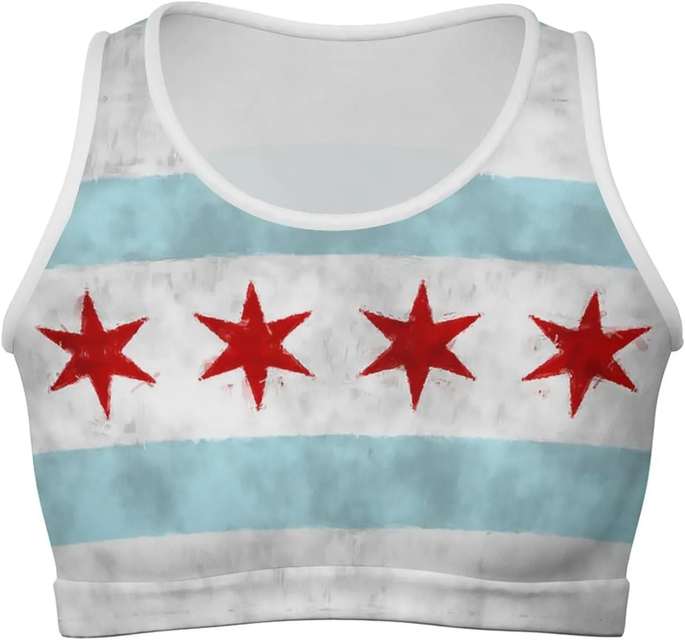 Women's Soft Sleeveless Tank Tops Gay-Bear Pride Flag Scoop Neck Basic Cami Shirts
