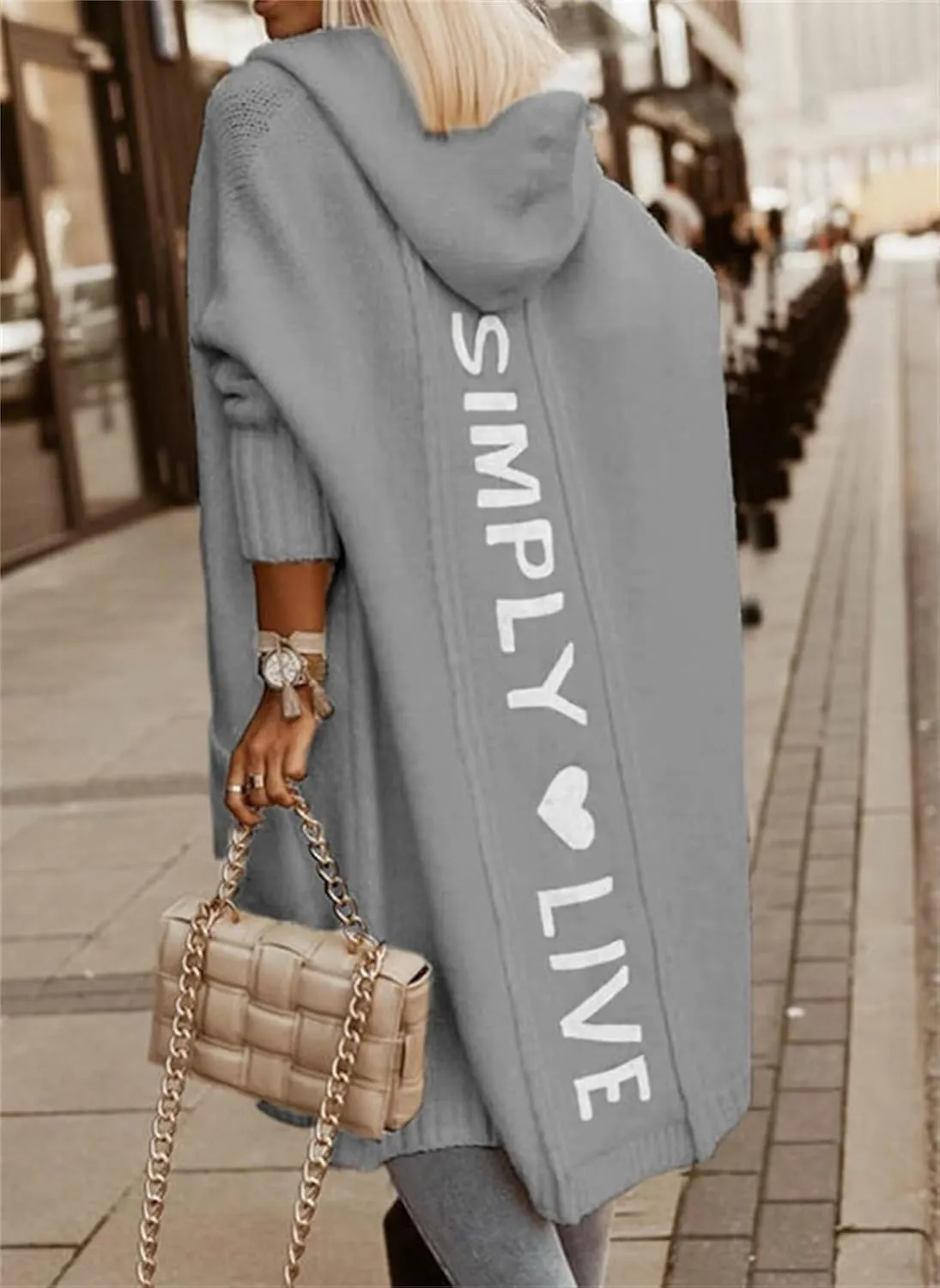 Womens Trendy Cardigan Winter 2023 Plus Size Open Front Long Sleeve Casual Chunky Knit Outerwear with Pockets