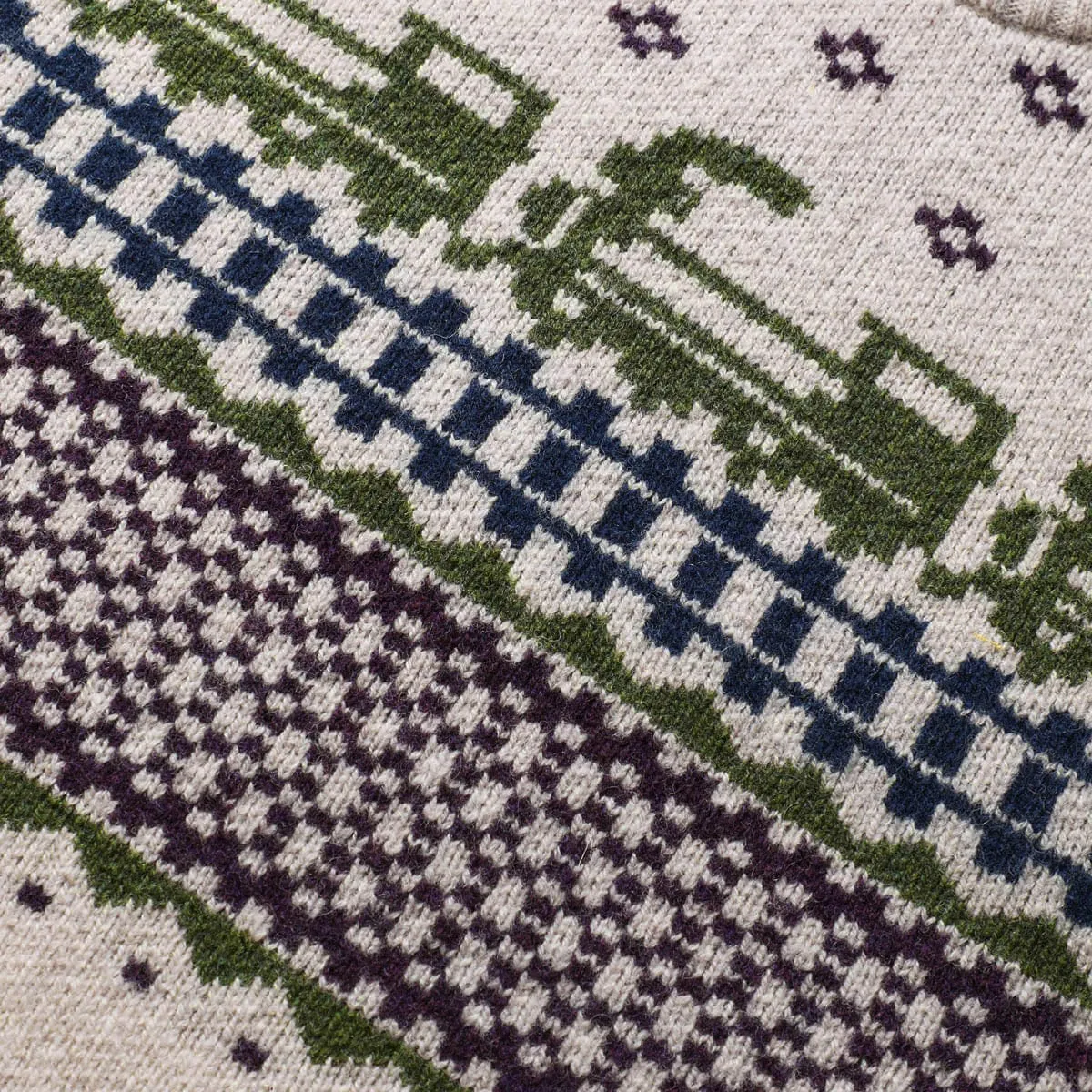 X TODD SNYDER TRAIN FAIR ISLE CREW (FLOAT JACQUARD)