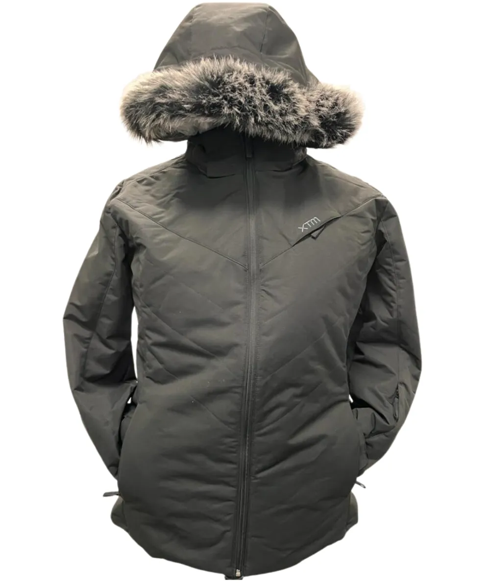 XTM Poland Womens Plus Size Ski Jacket Black Size 26-30