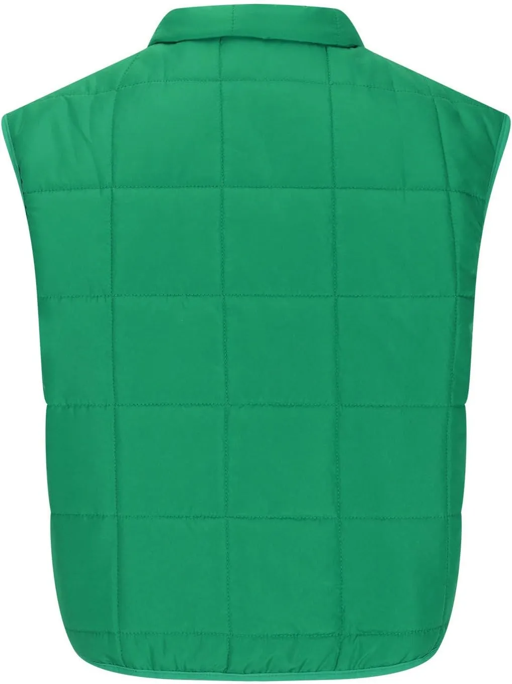 XUNRYAN Womens Puffer Vest Winter Warm Coats Quilted Lightweight Jacket Sleeveless Full Zip Cotton Outerwear Padded Gilet