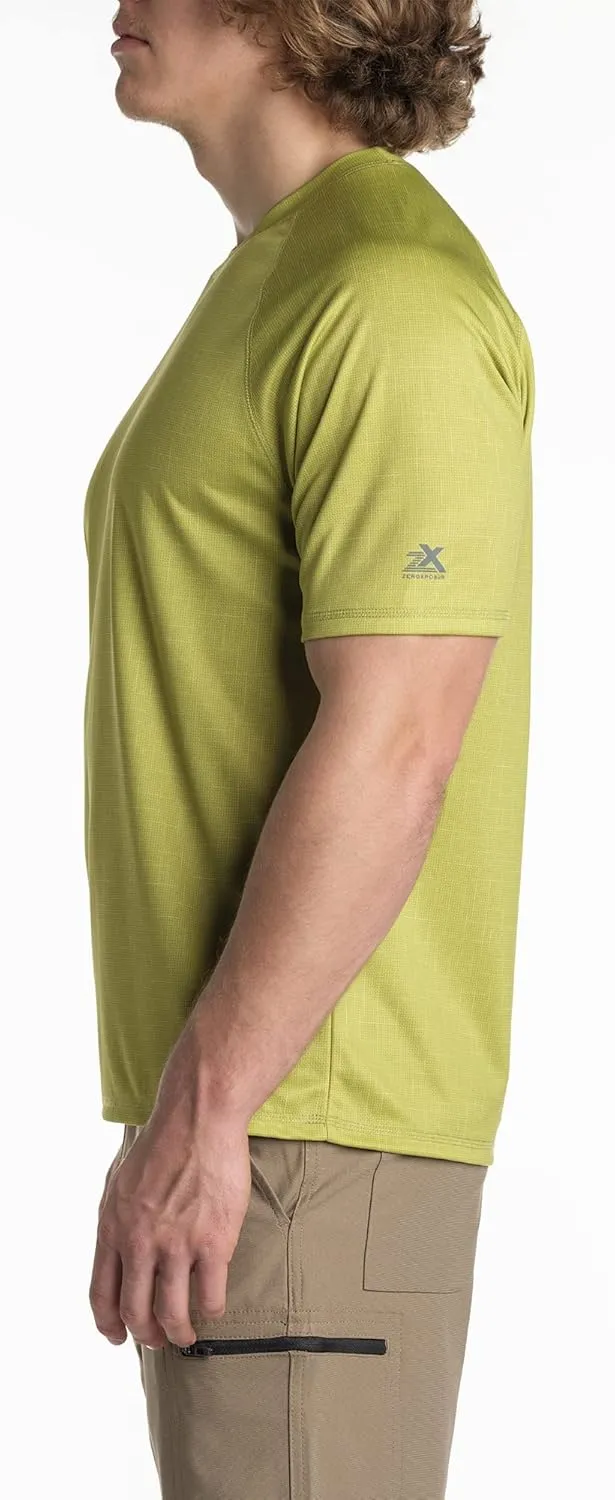 ZeroXposur Mens Sun Shirt UPF 50  - Lightweight, Quick-Dry Swim Shirts for Men - Short-Sleeve Rash Guard for Men